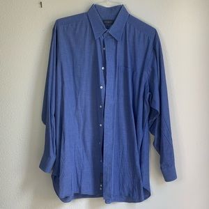 Robert Talbott 17.5 blue men’s dress shirt